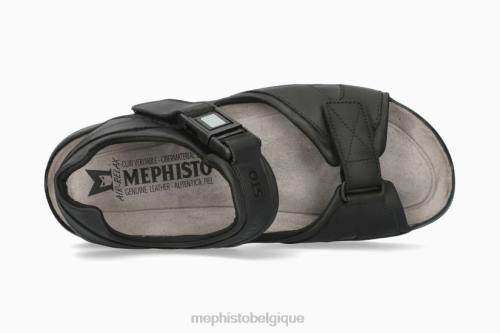 des sandales Mephisto coupe de requin noir Hommes X826558