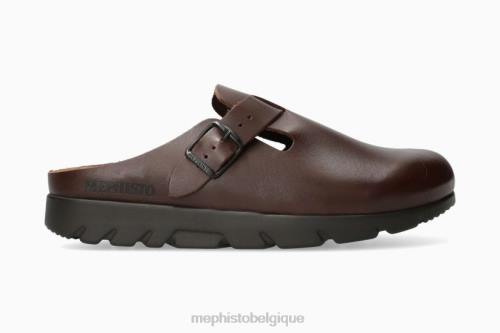 des sandales Mephisto coupe zaverio châtaigne Hommes X826574