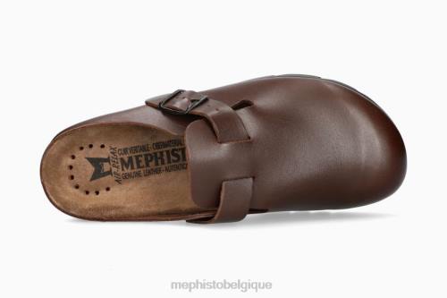 des sandales Mephisto coupe zaverio châtaigne Hommes X826574