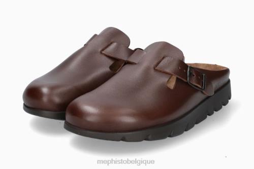 des sandales Mephisto coupe zaverio châtaigne Hommes X826574