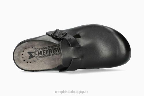 des sandales Mephisto coupe zaverio noir Hommes X826573