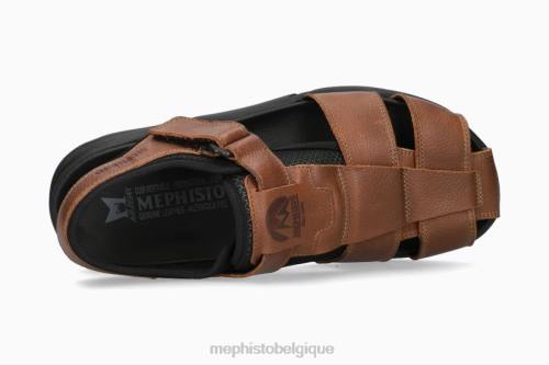 des sandales Mephisto déchiré Noisette Hommes X826564