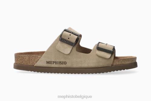 des sandales Mephisto nério gris chaud Hommes X826479