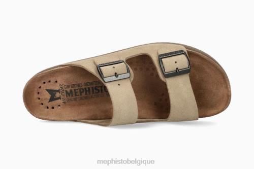 des sandales Mephisto nério gris chaud Hommes X826479