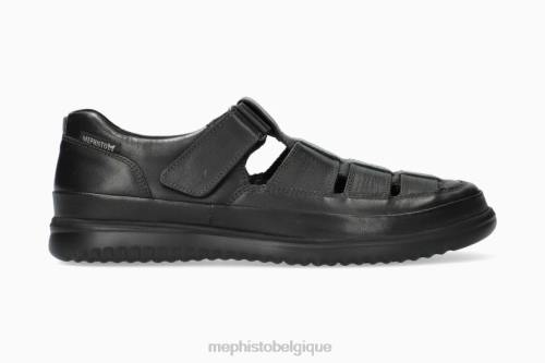 des sandales Mephisto tarek noir Hommes X826642
