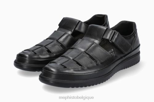 des sandales Mephisto tarek noir Hommes X826642