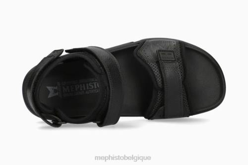 des sandales Mephisto titre noir Hommes X826566