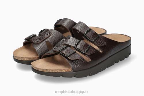 des sandales Mephisto zach en forme. marron foncé Hommes X826569